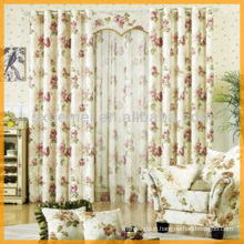 Living room curtain floral design